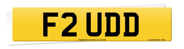 Registration number F2 UDD